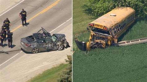 OPP officer and school bus driver die in crash northwest of Woodstock, police say
